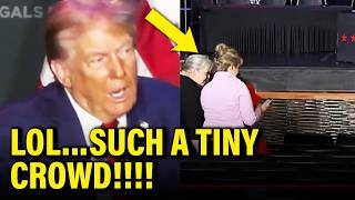 Trump LOSES HIS MIND in front of TINY CROWD in WI Speech [upl. by Annitsirhc]