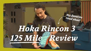 Hoka Rincon 3 Running Shoe — 125Mile Review  REI [upl. by Eibmab]