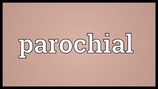 Parochial Meaning [upl. by Etnasa]