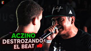 ACZINO ROMPIENDO EL BEAT  Sus mejores rounds con beat 1 [upl. by Baiss176]