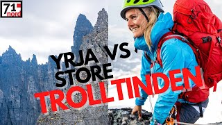 71 Grader Nord  Yrja klatrer Store Trolltinden [upl. by Notlim]