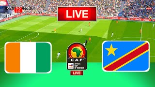 LIVE🔴 Ivory Coast Vs DR Congo  Africa Cup of Nations  Semifinal  Live Football Match Today [upl. by Zelde]