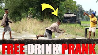 FREE DRINK PRANK  hindi nila alam meron palang patibong naka abang [upl. by Blodget461]