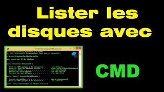 Comment lister les disques avec CMD 💻 [upl. by Haraz711]