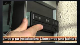 Instalar una unidad DVD RW LG GSAH44N [upl. by Ardna]