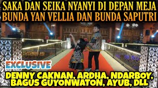 SAKA DAN SEIKA NYANYI DI DEPAN MEJA BUNDA YAN VELLIA DAN BUNDA SAPUTRI  DENNY CAKNAN  ARDHA  GBK [upl. by Amadeus]