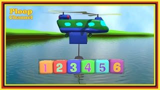 FLYING NUMBERS  Compilation Cartoons for Kids  Airplanes for kids  Childrens Animation [upl. by Zonda]