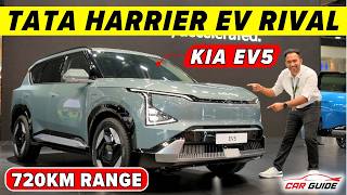 KIA EV5 Electric SUV  Tata Harrier EV amp XUV700 Electric Rival  Full Walkaround🔥New Kia SUV India [upl. by Odnumyer]