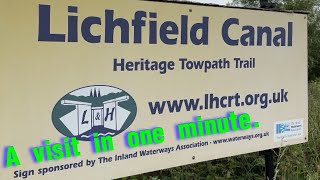 THE LITCHFIELD CANAL RESTORATION A Visit In One Minute  narrowboat canal restoration [upl. by Eatnuhs830]