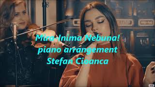 MIRA  INIMA NEBUNAlive sessionPARTITURA PIANO COVER LYRICS KARAOKE [upl. by Brande]