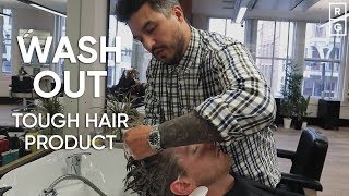 How To Remove Oil Based Pomade From Your Hair  Wash Out Hair Product From Mens Hair [upl. by Akihsal]