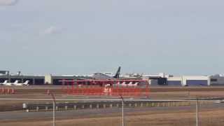 Westjet Boeing 737700 TaxiTake Off MontrealYUL Airport [upl. by Assenab]