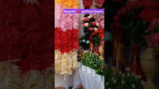 Artificial flowers video❤️ short video  Diwali decoration flowers [upl. by Brandais]