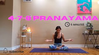 478 Breathing  PRANAYAMA 5 min [upl. by Alida284]