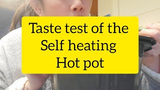 Taste Test of the Self Heating Hot Pot  tomateo beef flavor [upl. by Tracey]