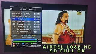 AIRTEL 108E HD amp TATA PLAY 83E ORIGNAL CCCAM CLINE 2024 [upl. by Even655]