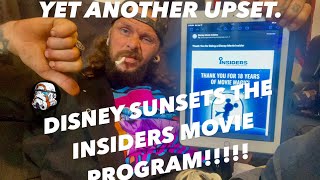 DISNEY CANCELS THE MOVIE INSIDER PROGRAM [upl. by Naleag]