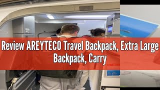 Review AREYTECO Travel Backpack Extra Large Backpack Carry On Backpack Expandable Airline Approve [upl. by Hook201]