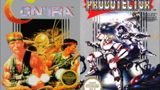 Probotector Contra NES  Stage 3  Waterfall Theme [upl. by Llenahc184]