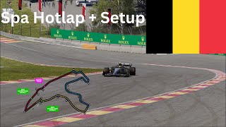 F1 23  Belgium Hotlap  Setup No Assist [upl. by Lizzy]