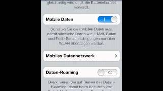 Daten Roaming aktivierendeaktivieren iPhone iPad iPod [upl. by Pepper]