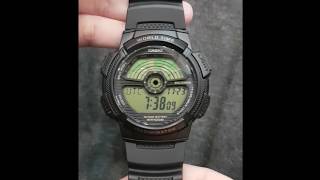 How to adjust CASIO AE1100W1BVDF WATCHES [upl. by Malda]