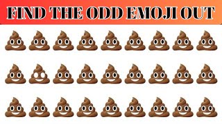 Find the Odd Emoji out 7  Emoji Quiz [upl. by Ylloh]