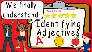 Adjectives Identifying  What is an Adjective  Award Winning Identifying Adjectives Video [upl. by Carnahan]