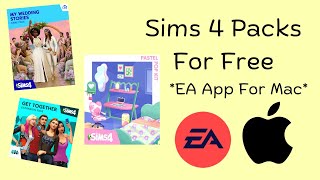 all the sims 4 packs for free ea app for mac  a tutorial [upl. by Gupta]