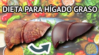 La mejor DIETA para el HÍGADO GRASO tratamiento natural [upl. by Bear]