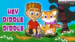 Hey Diddle Diddle  Nursery Rhymes And Kids Songs With Lyrics [upl. by Notned548]