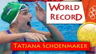 South African Swimmer Tatjana SchoenmakerDrawingWorld Record Win Gold Tokyo Olympics 2021😊shorts [upl. by Arikal]