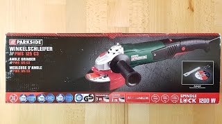 Parkside PWS 125 C3 Winkelschleifer Flex Angle Grinder 125 mm  Unboxing 4K [upl. by Rosmunda910]