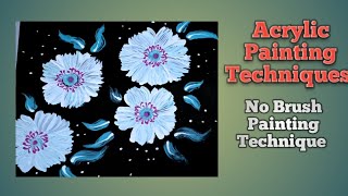 Acrylic Flower Painting Tutorial  Painting Ideas For Beginners  How To Paint Beautiful Flowers 🌷 [upl. by Yevre818]