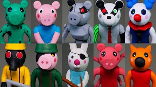 Making all Roblox Piggy Characters ➤ Part 2 ★ Polymer Clay Tutorial [upl. by Orva]