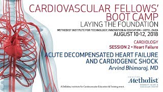 Acute Decompensated Heart Failure and Cardiogenic Shock Arvind Bhimaraj MD [upl. by Gausman]