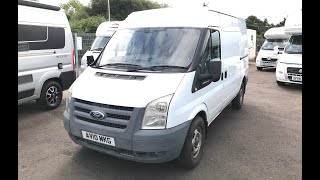 2010 FORD TRANSIT T350 115PS MEDIUM MEDIUM VAN REVIEW [upl. by Arbmik338]