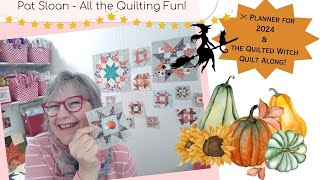 Planner for 2024 amp the Quilted Witch Quilt Along [upl. by Lletnahs140]