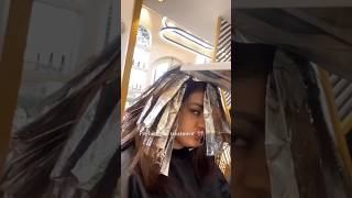 Hair Colour Pre Birthday Prep  Copper Brown haircolor shortvideo shorts hairstyle viralvideo [upl. by Girard]