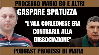 quotI corleonesi erano contrari alla dissociazionequot Gaspare Spatuzza processo Mario Bo e altri [upl. by Nivart]