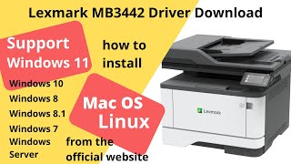 Lexmark MB3442 Driver Download and Setup Windows 11 Windows 10 Mac 13 Mac 12 [upl. by Aenaj365]