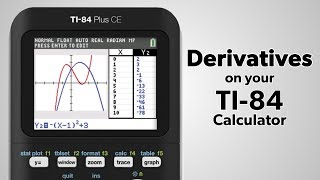 TI84 Plus Find the Derivative of a Function [upl. by Donohue]