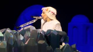 LADY GAGA TALKING ABOUT INJURY  July 2nd Montreal [upl. by Alisia]