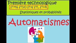 Première technologique automatisme STMG STI2D épreuve commune sujet 3523 [upl. by Darice]