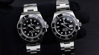 Rolex SeaDweller 43 126600 VS Submariner 126610LN Sidebyside [upl. by Shaer]