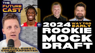 2024 Dynasty Rookie Mock Draft Two Rounds of Fantasy Football Future Stars [upl. by Lusa]