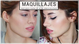 ¡Maquíllate en 5 minutos 2 Looks  Back to School  Sandra Eme [upl. by Cathie]