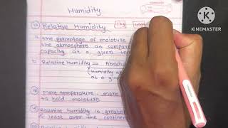 Humidity  Climatology  Geography  UPSC [upl. by Marchelle]