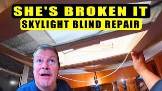 MOTORHOME DIY  Dometic Seitz Skylight Blind Repair [upl. by Ennaul763]