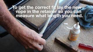 Replacing wood heater door rope seal [upl. by Nycila]